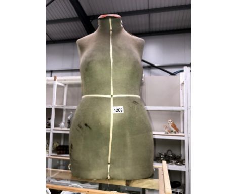 A vintage dress makers dummy