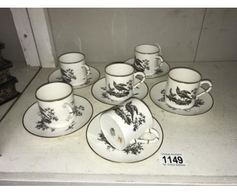 A 12 piece Royal Worcester coffee set