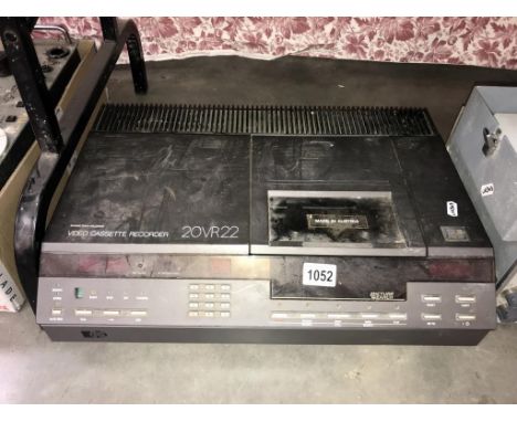 An early Pye video cassette recorder, working condition not known - needs a clean (model 2OVR22) (Collect only & sold as seen