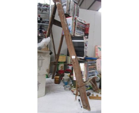 A wooden step ladder. (collect only)