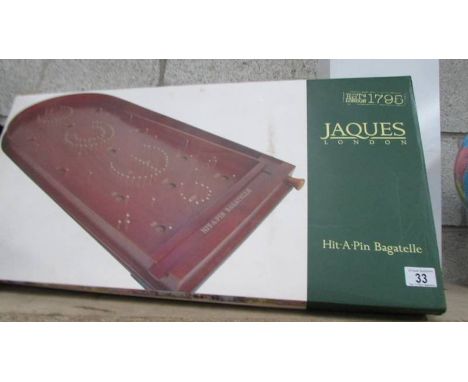 A boxed reproduction "Bagatelle" by Jaques. (Collect only)