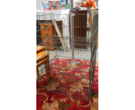 A vintage three shelf veg rack. (Collect only).