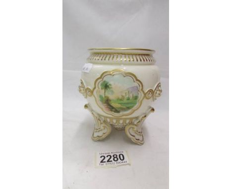 A circa 1870's Royal Worcester pot.