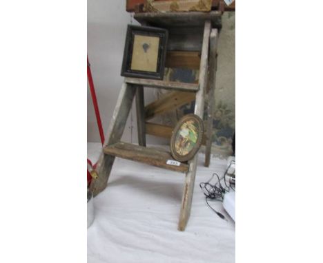 A wooden step ladder (Collect only)