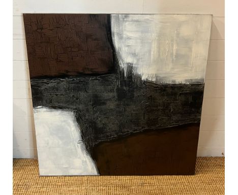 Two Abstract print on canvas Sq100cm 
