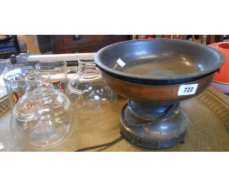 A vintage Puritair Air Freshener - sold with laboratory and other glassware and a camera tripod
