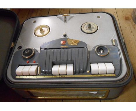 A vintage Philips reel to reel tape recorder model EL3542A