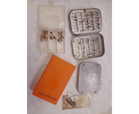 Two vintage Wheatley aluminium fly cases, etc.