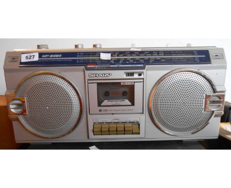 A vintage Sharp GF5454 stereo radio cassette recorder
