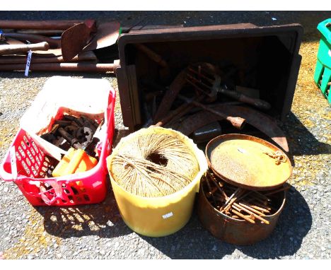 A quantity of old tools, etc.