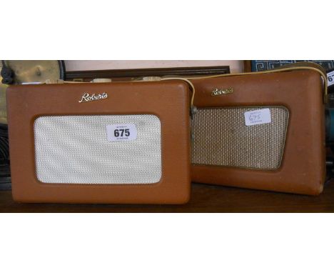 A vintage Roberts radio model R500 - sold with a similar model RT1