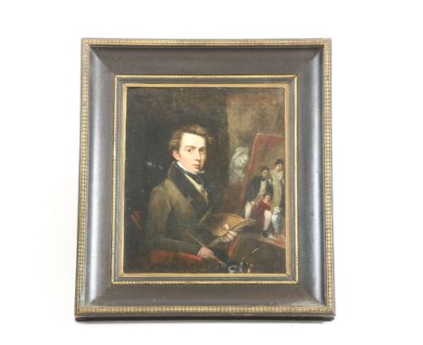 English School 19th centurySelf portrait of the artistoil on canvas40cm x 34cm