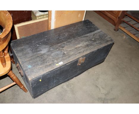 A vintage pine tool box