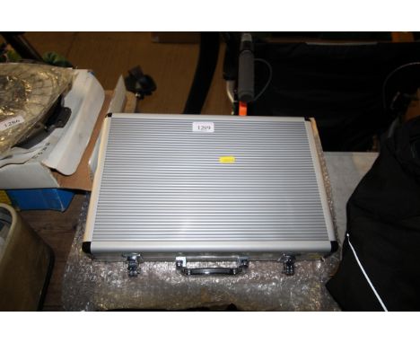 A lightweight metal briefcase / document case (unused)