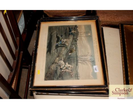 After Henry Alken, "The First Steeple Chase On Record"