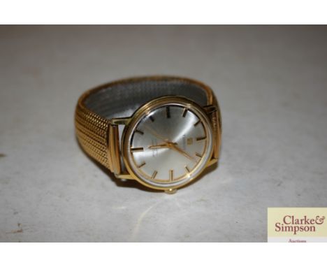 A Tissot Sea Star Seven yellow metal gent's wrist watch 