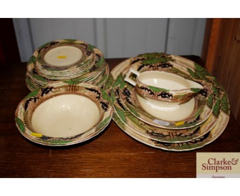 A Myott &amp; Son "England's Countryside" pattern part dinner service 