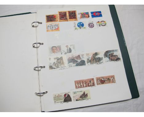 China Stamp Collection, mainly modern, housed in a loose leaf album.