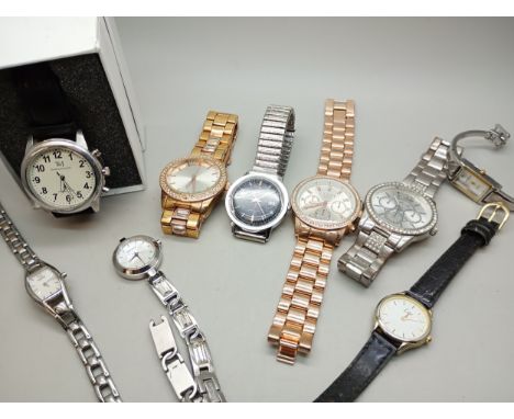 A collection of wristwatches including Timex and Tavistock &amp; Jones 