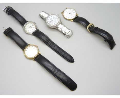 A collection of wristwatches - Garrard, Pulsar, Montine and Precimax