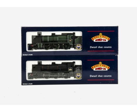 Two Bachmann OO Gauge N class Mogul Locomotives and Tenders, comprising ref 32-152 in BR lined black as no 31813, F-G, some d