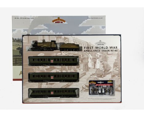 A Bachmann OO Gauge First World War Ambulance Train Pack,  with ref 30-325, containing GWR 4-4-0 no 3711 'City of Birmingham'