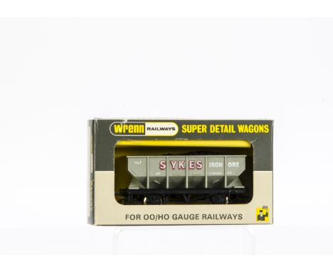 Rare Wrenn 00 Gauge Wagons, W5082 'Sykes' Hopper Wagon, W5098 Grey 'British Gas' Hopper Wagon, W5098B brown 'British Steel' H