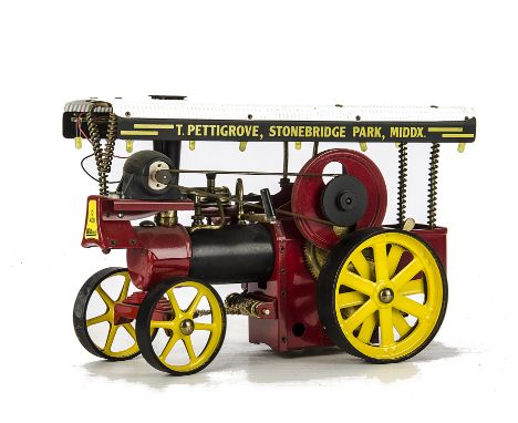 A Wilesco Tablet-fired Live Steam Showman's Traction Engine, with double-acting piston-valve cylinder, regulator, whistle, bu