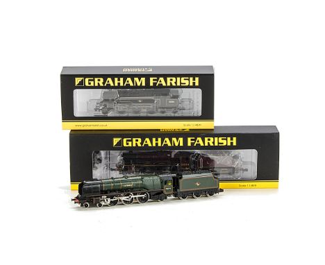 Three Graham Farish/Bachmann N Gauge Locomotives, comprising UK-built Duchess 'King George V' in BR green as 46244, together 
