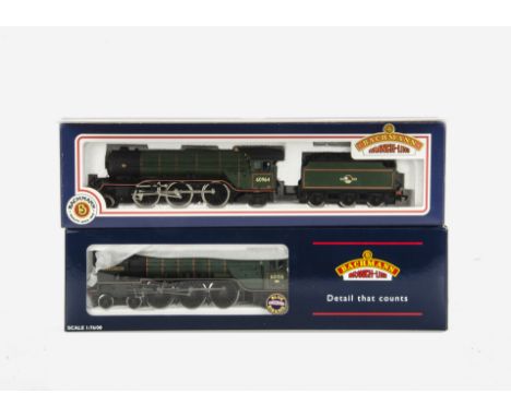 Two Bachmann OO Gauge ex-LNER Locomotives and Tenders, comprising ref 32-551 A1 class 4-6-2 no 60158 'Aberdonian' in BR green