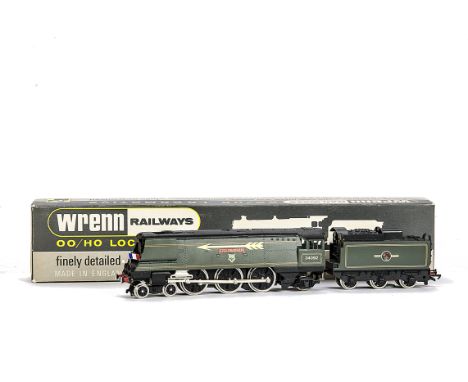 A Wrenn 00 Gauge W2266/A Bullied 'Spam Can' BR 'City Of Wells' Golden Arrow Locomotive and Tender Running Number 34092, in BR
