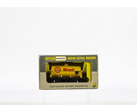  Rare Wrenn 00 Gauge Wagons, W5040 'Shell' Petrol Tanker x 3, all 3 examples showing small star, large star and rarer white b