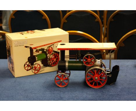 A Mamod TE1A Steam Traction Engine, with instructions, in original box, VG-E, believe steamed once only, box VG