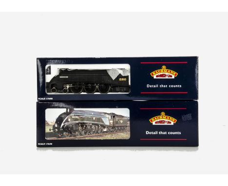 Two Bachmann OO Gauge LNER A4 Class Locomotives and Tenders, comprising ref 31-962, (a Rails of Sheffield LE 258/350, with or