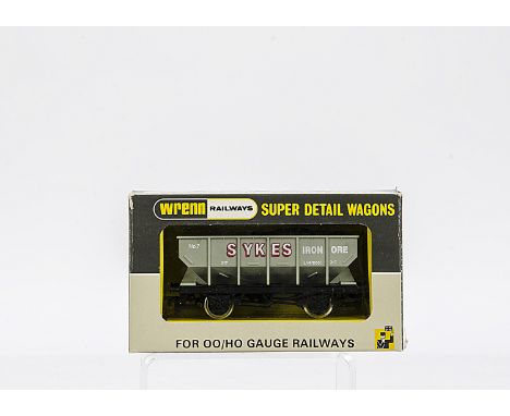 Wrenn 00 Gauge Wagons, W.5082 'Sykes' Hopper Wagon x 3, in original boxes, 2 with ends stamped W.5082 Hopper Wagon 'Sykes', 1