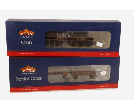 Bachmann OO Gauge LMS Locomotives and Tenders, comprising 31-212 Patriot no 5541 'Duke of Sutherland' and 32-181 'Crab' no 13