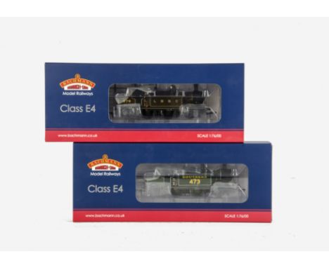 Two Bachmann OO Gauge SR  Class E4 0-6-2 Tank Locomotives, comprising ref 35-075 in LBSCR Umber livery as no 579, together wi