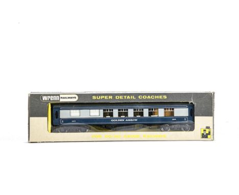 Wrenn 00 Gauge W6005 Golden Arrow Pullman Coaches Running Number S301S, 1st Class, (4), in original boxes, 1 in P3 box, G, bo