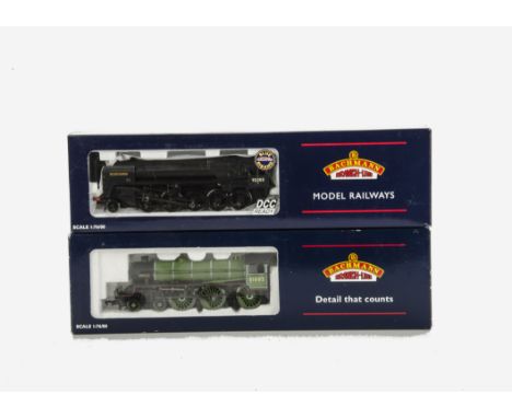 Two Bachmann OO Gauge BR Locomotives, comprising ref 31-707 B1 class 4-6-0 and tender no 61002 'Impala' in early BR (LNER) gr