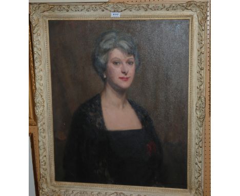 WILLIAM WRIGHT CAMPBELL Portrait of a lady, signed, oil on canvas, 76 x 62cm Condition Report: Available upon request