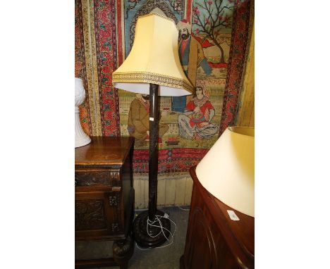 Chinese Carved Standard Lamp