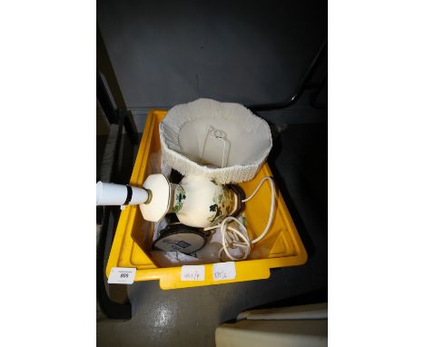 Masons lamp and shade plus other