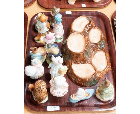 Beswick Beatrix Potter Figures, including Tommy Brock, Samuel Whiskers, Mrs Rabbit, and various others, all BP-2a, together w