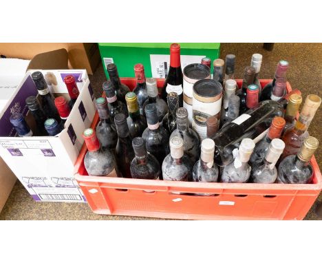 Mixed French and Other Wines: including Barolo, Saint-Emilion, Madeira, Armagnac, Cotes du Rhone, etc (41 bottles)This lot is
