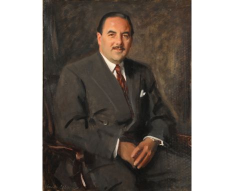 Cowan Dobson R.B.A (1893 - 1980) ARR Framed oil on canvas, signed lower left 'Portrait of John Wilson' 75cm x 60cm This work 