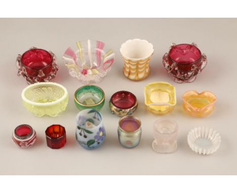 Assorted glass table salts, (twenty nine) Excellent Condition throughout Twenty one are in excellent condition with no noted 