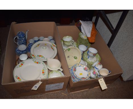 An Aynsley part tea service with floral decoration; a Chinese style coffee set; together with miscellaneous tea and dinner wa