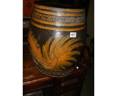 A late 19/early 20th century Chinese ceramic garden stool.