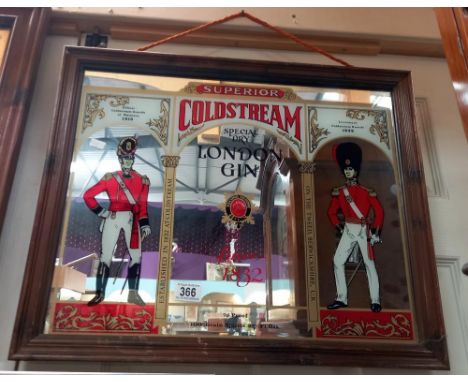 A Superior Coldstream Special Dry London Gin advertising mirror COLLECT ONLY