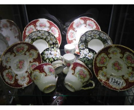 A quantity of tea cups and saucers including Royal Albert. COLLECT ONLY.